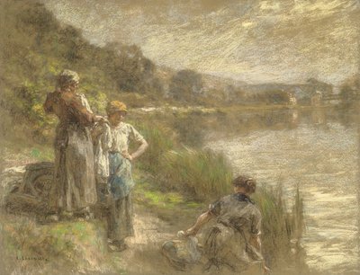 Tre lavandaie da Leon Augustin Lhermitte